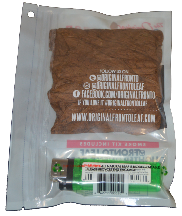 The Original Fronto Leaf, Back of Fronto Leaf Kit